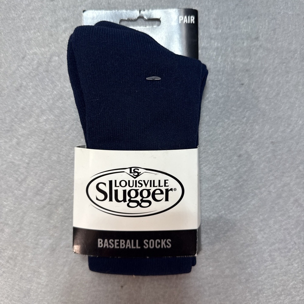 Louisville Slugger Baseball Knee High Socks 2 Pair Shoe‎ Size Youth 9-1